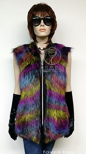 Kamizelka lis, z lisa