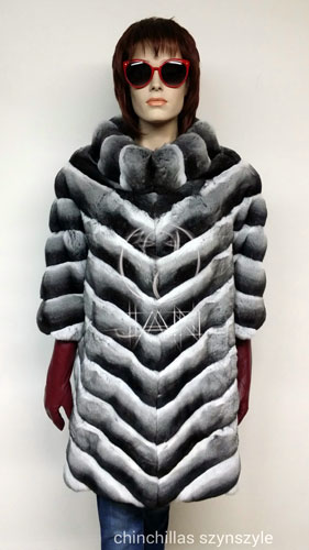 Futro kurtka z szynszyla